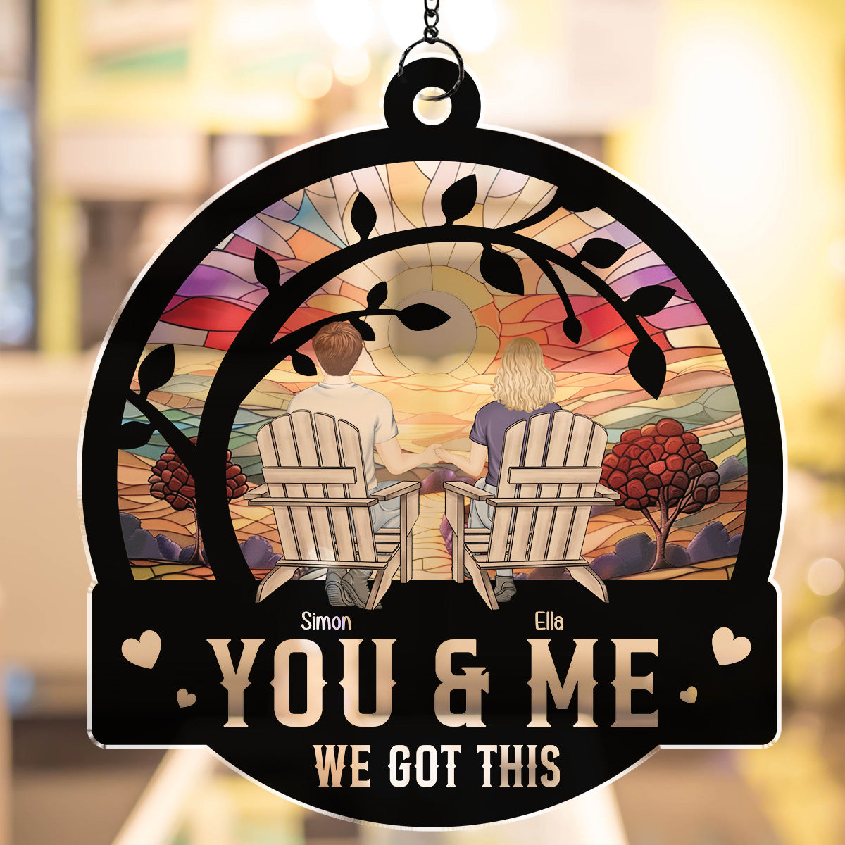 You & Me We Got This Ver 2 - Personalized Custom 1 Layer Suncatcher