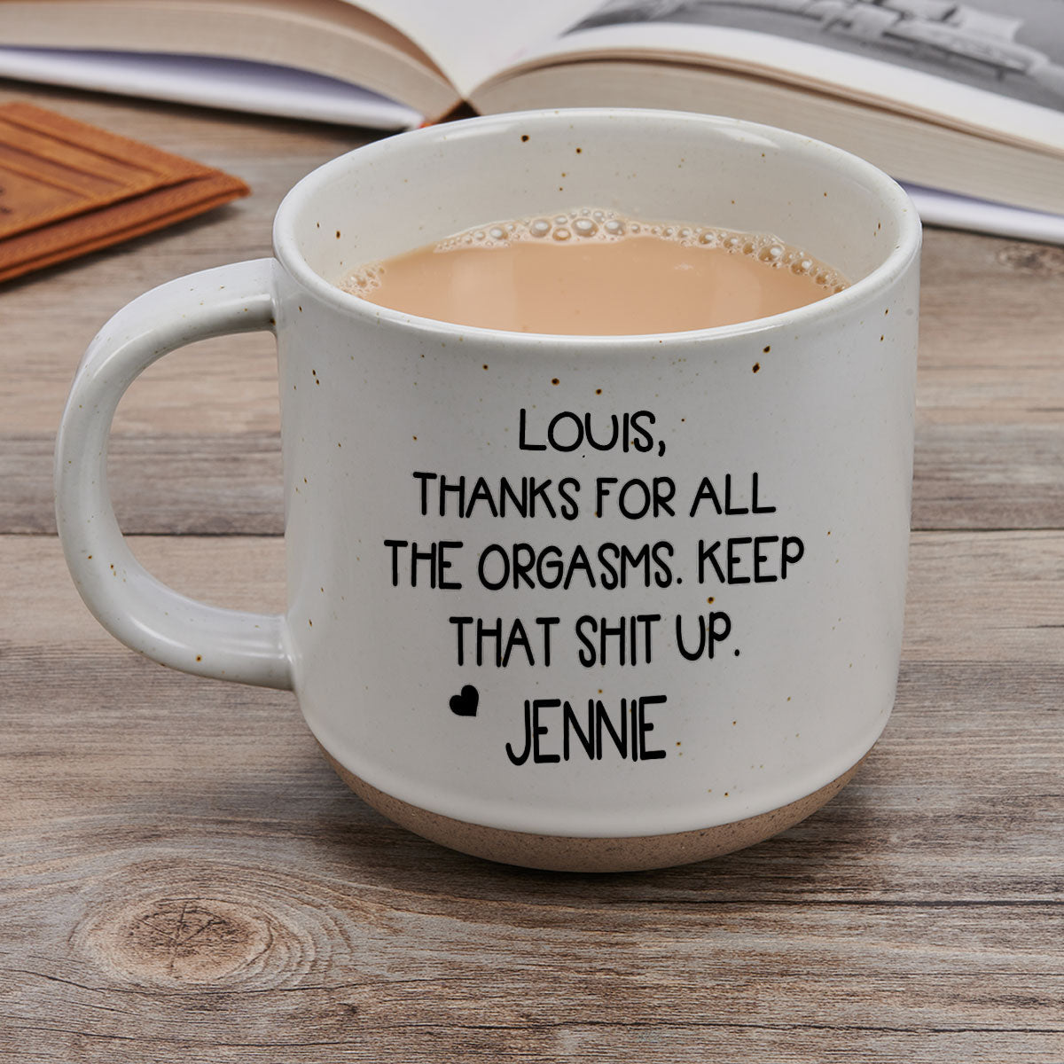 Thanks For All - Personalized Custom Pottery Mug