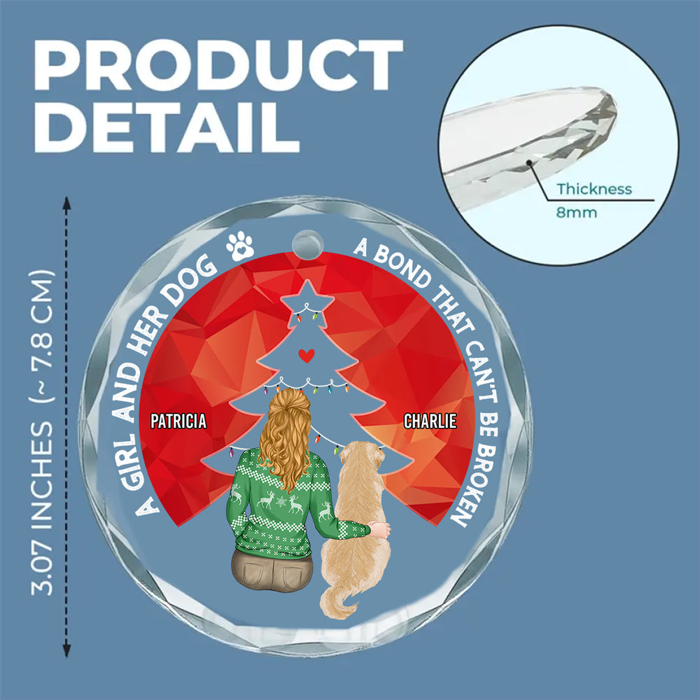 You Are Always In My Heart - Personalized Custom Glass Ornament