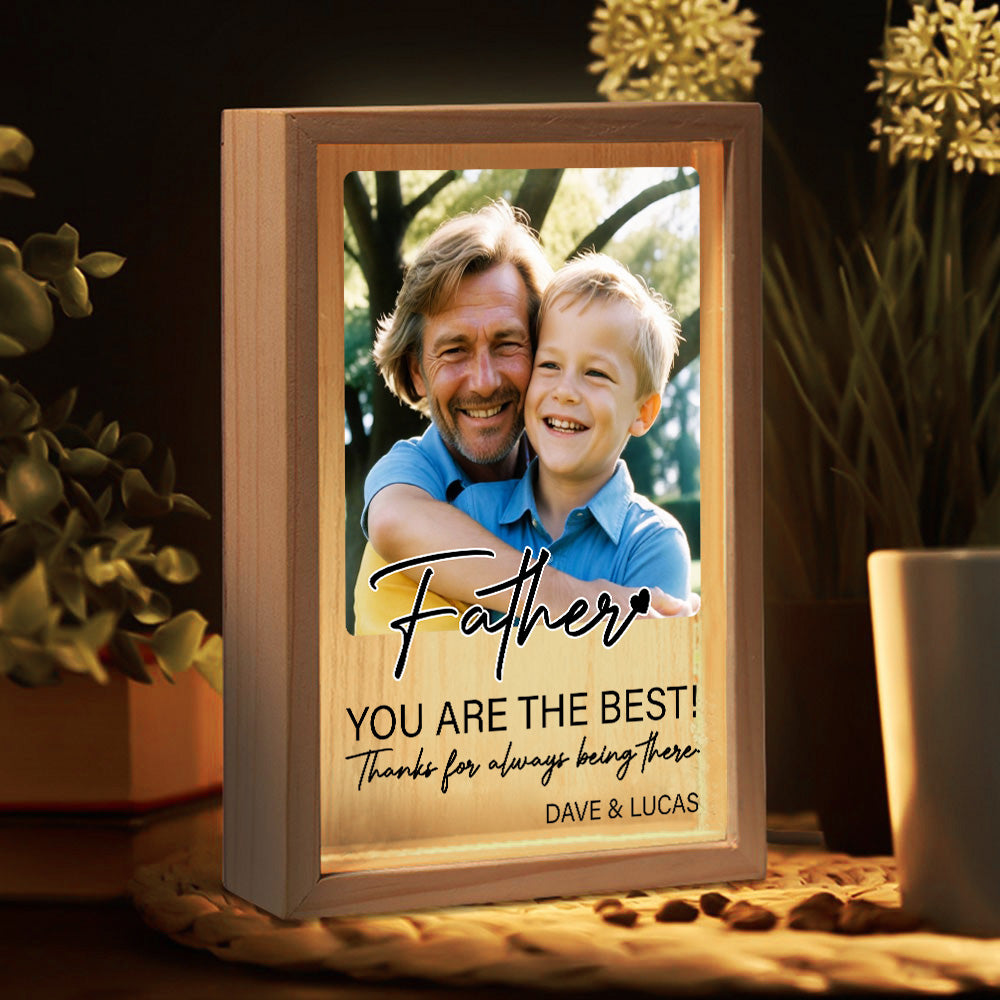 Papa You Are The Best - Personalized Frame Light Box