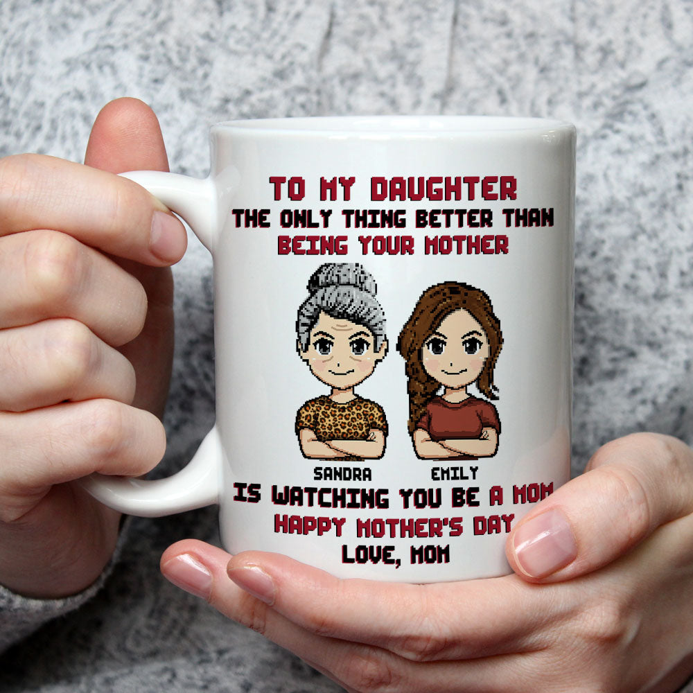 To My Daughter I Love You - Personalized Custom Coffee Mug