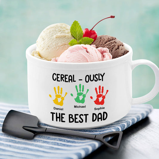 The Best Dad - Personalized Custom Ceramic Bowl
