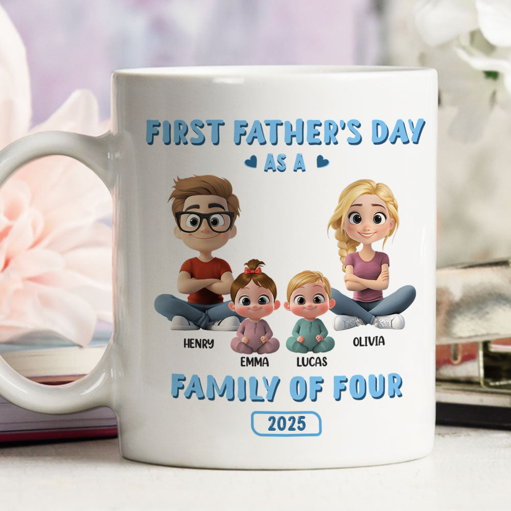 First Father Day - Personalized Custom Coffee Mug