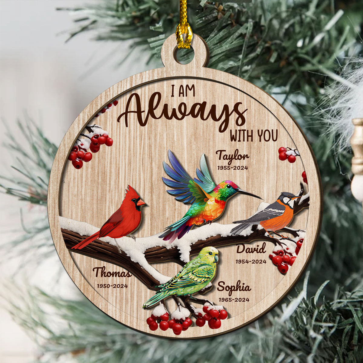 Be Still And Know - Personalized Custom Freeshape 2-Layered Wood Ornament