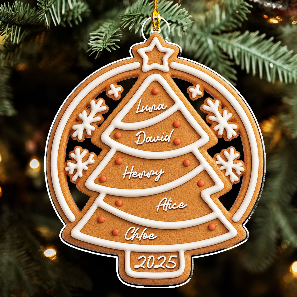 Our Family Cake - Personalized Custom Acrylic Ornament