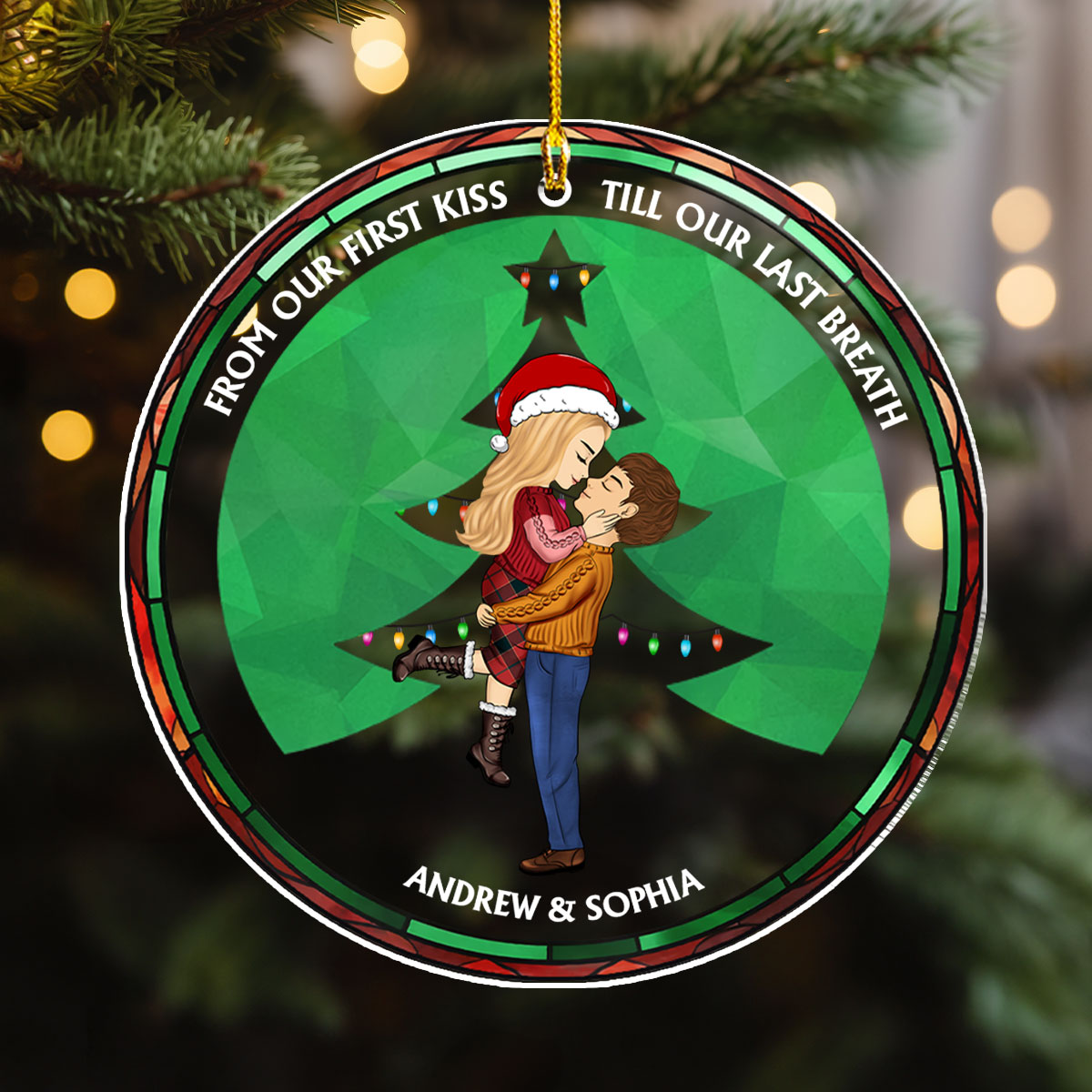 From Our First Kiss - Personalized Custom Acrylic Ornament