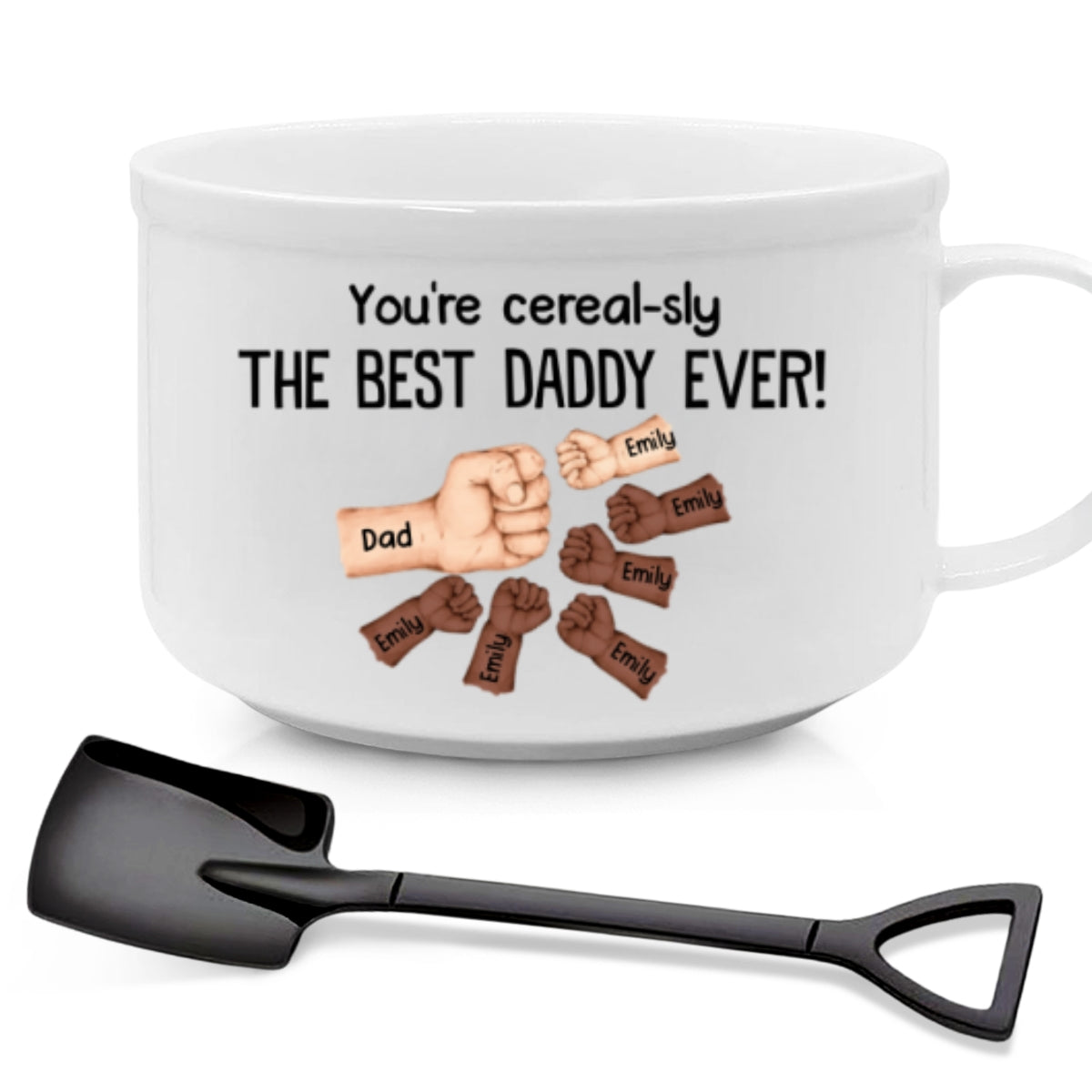 You're Cereal-sly The Best Dad Ever - Personalized Custom Ceramic Bowl