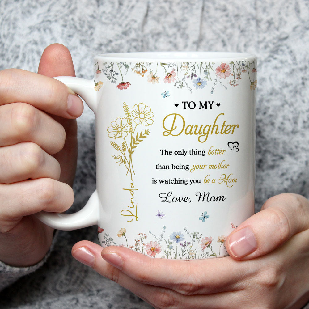 Love My Daughter In Law - Personalized Custom Coffee Mug