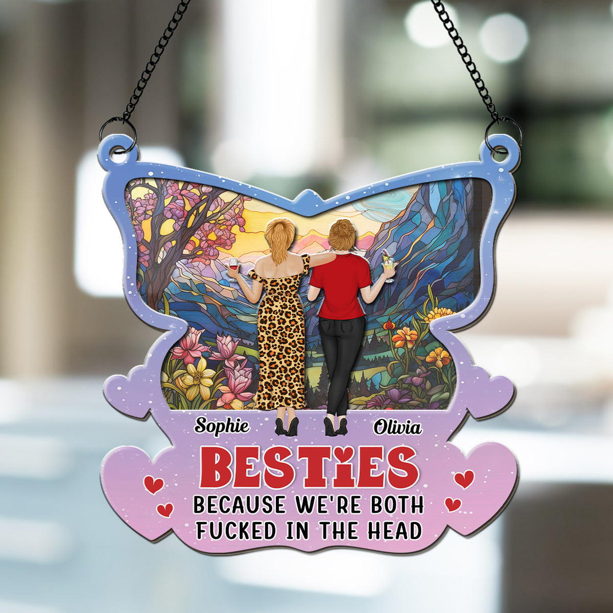 In the Head - Personalized Custom Suncatcher