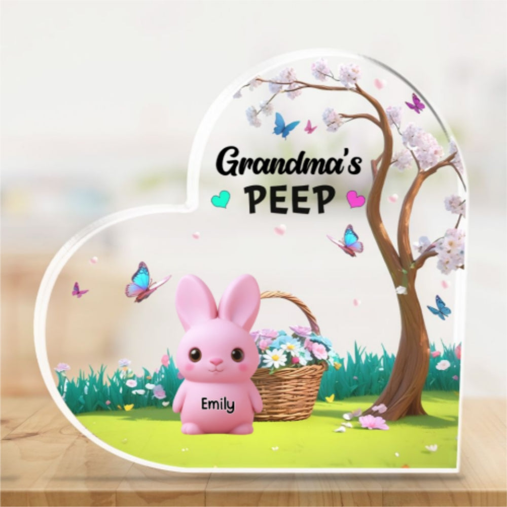 Marshmallow Rabbit - Personalized Custom Acrylic Plaque
