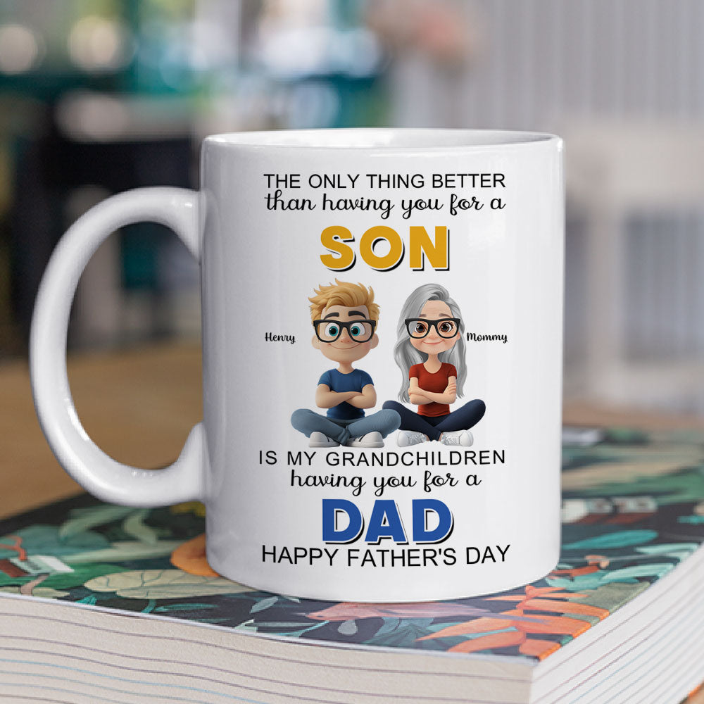 From Son To Mom Forever And Always - Personalized Custom Coffee Mug