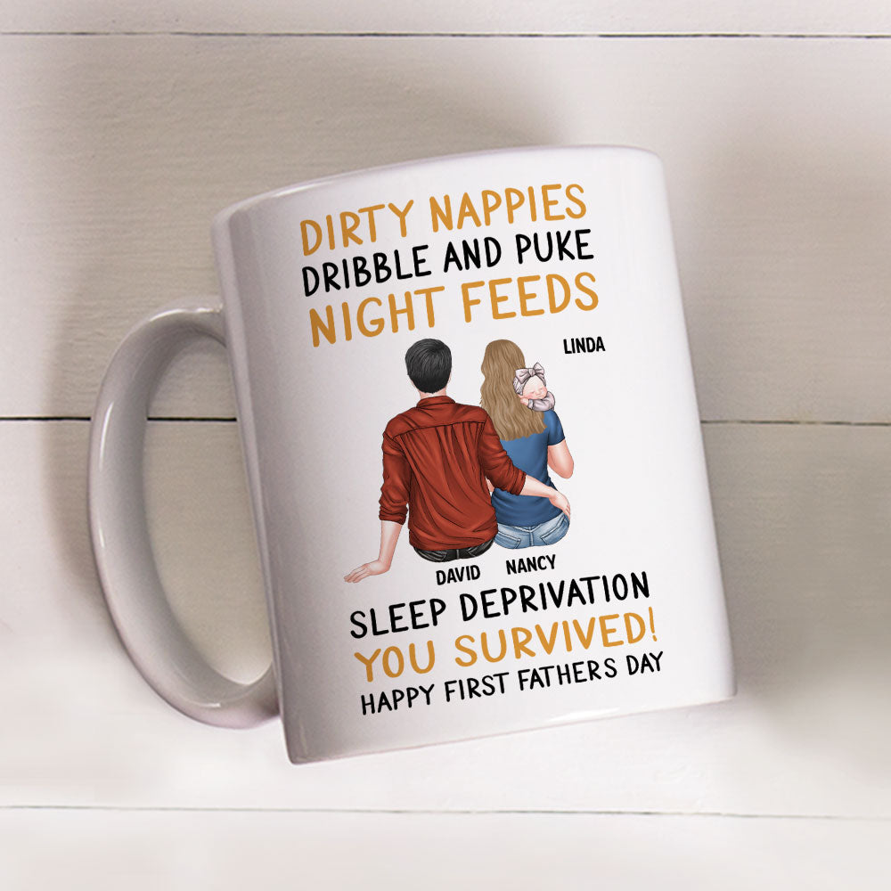 From Puke To Parenthood - Personalized Custom Coffee Mug