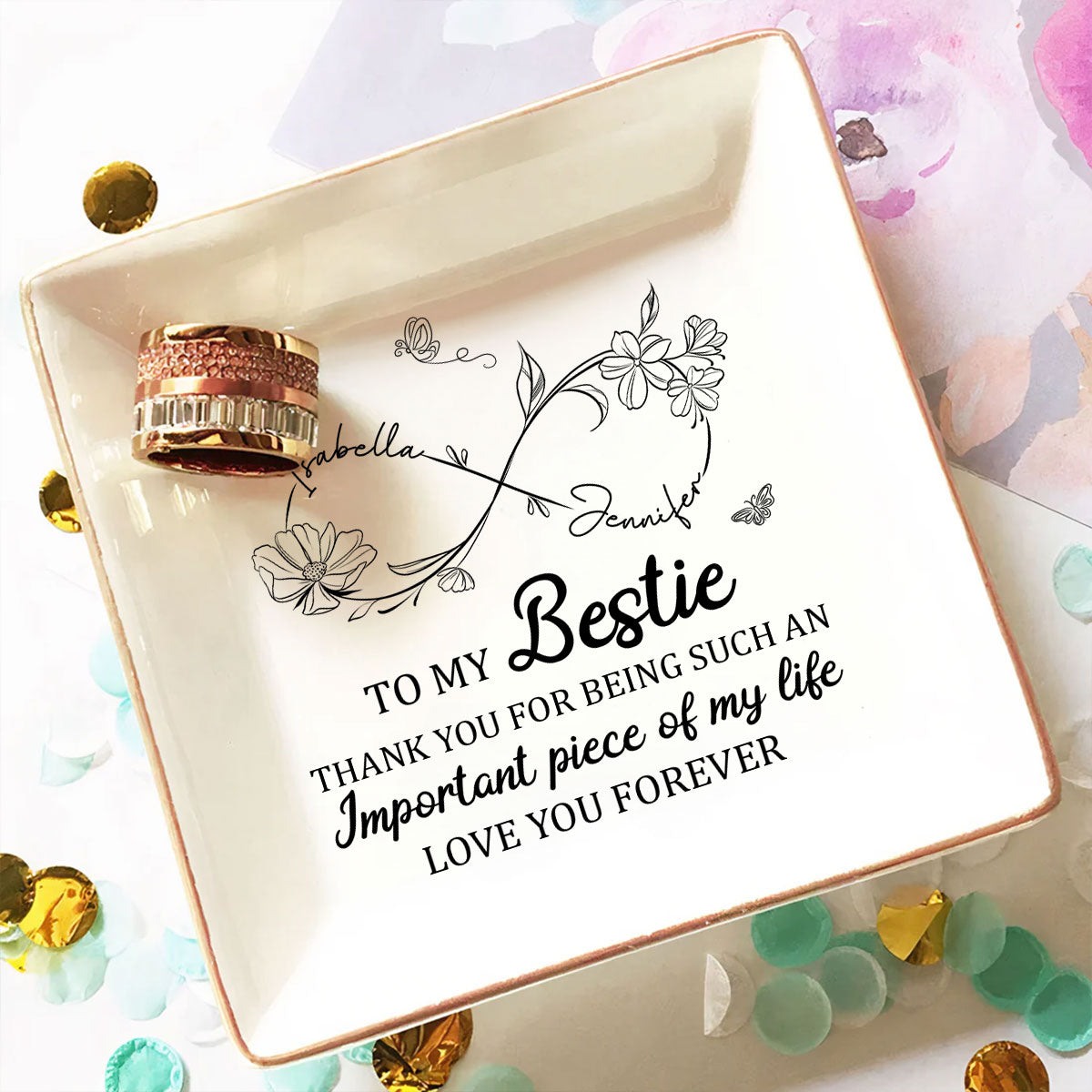 An Important Piece -  Personalized Custom Jewelry Dish