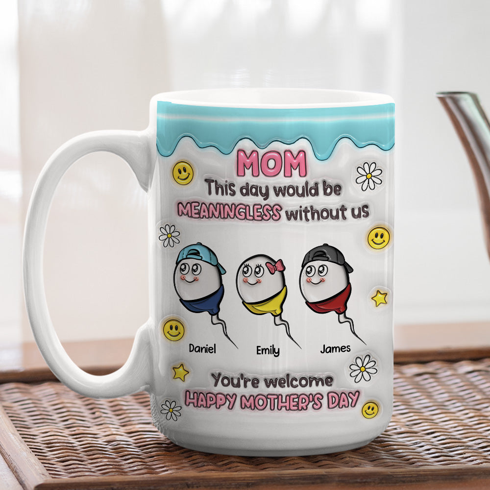 You Made This Day Special - Personalized Custom 3D Inflated Effect Mug