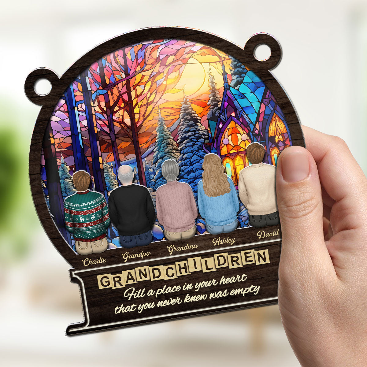 The Greatest Blessing - Personalized Custom Suncatcher