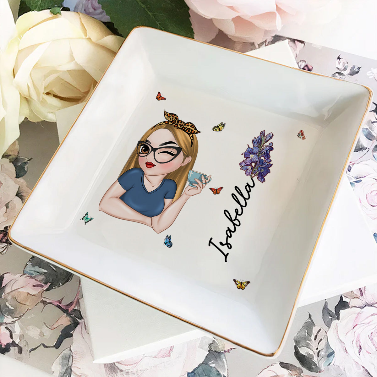 Beautiful Bestie - Personalized Custom Jewelry Dish