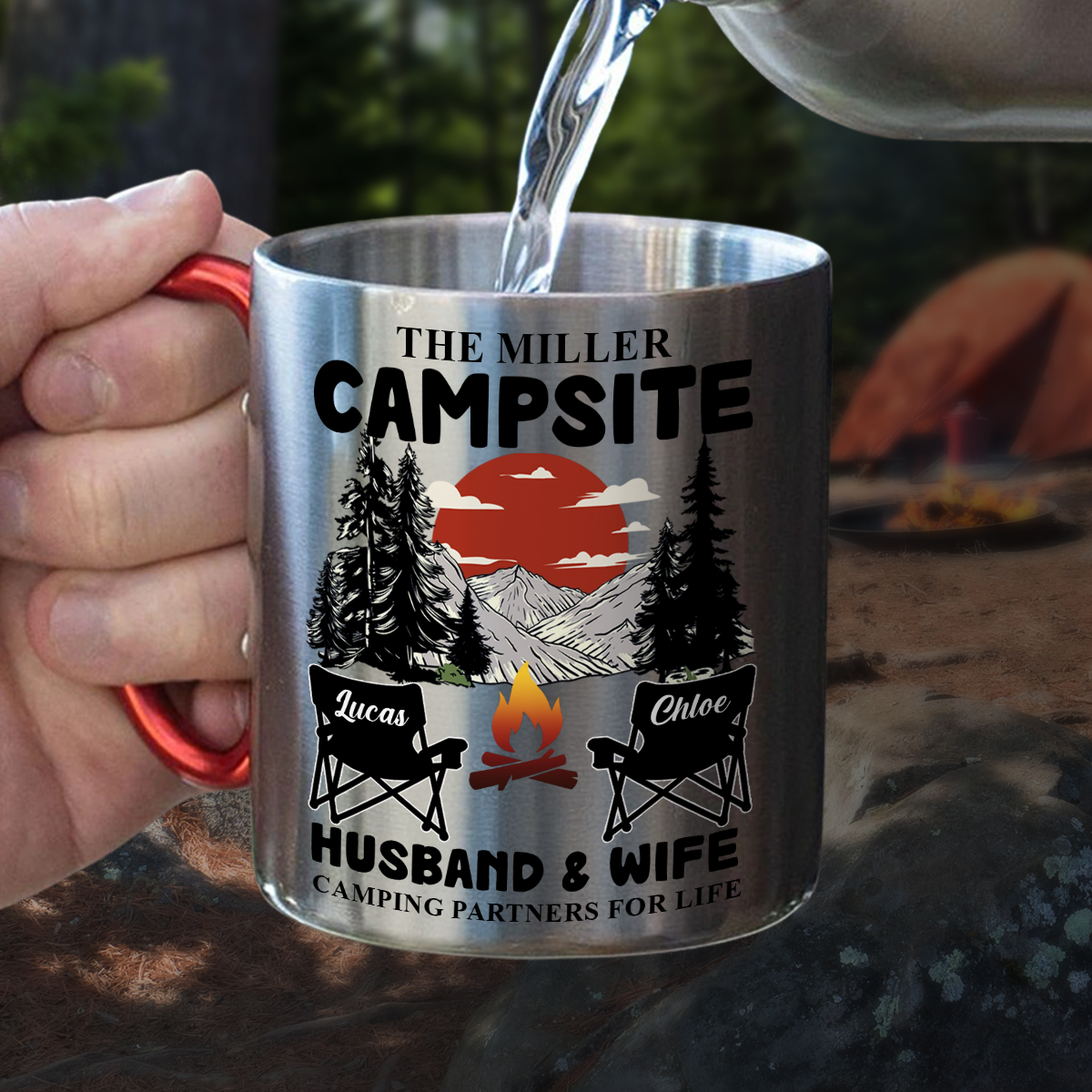 Camping Partners For Life - Personalized Custom Carabiner Mug