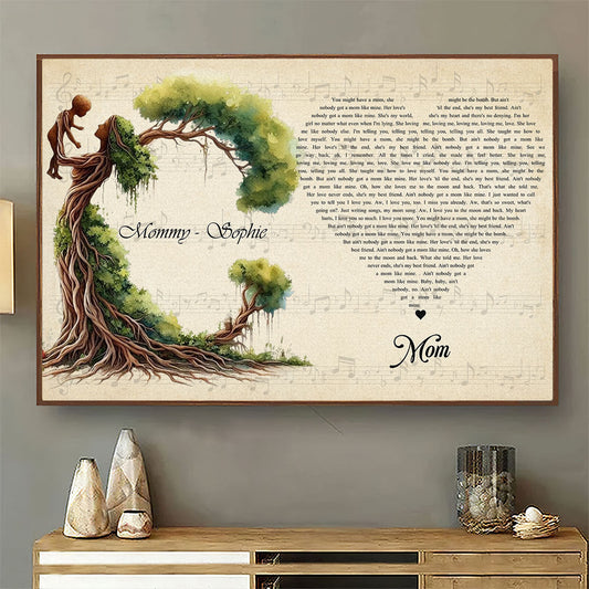 Mom Tree - Personalized Custom Poster