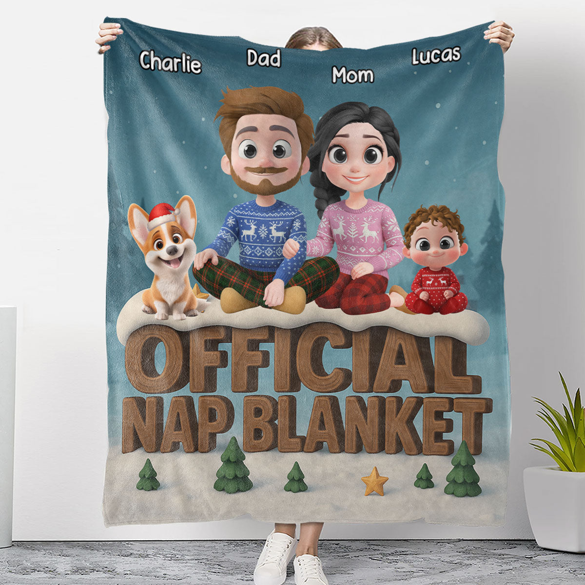As A Family Now Onwards - Personalized Custom Fleece Blanket