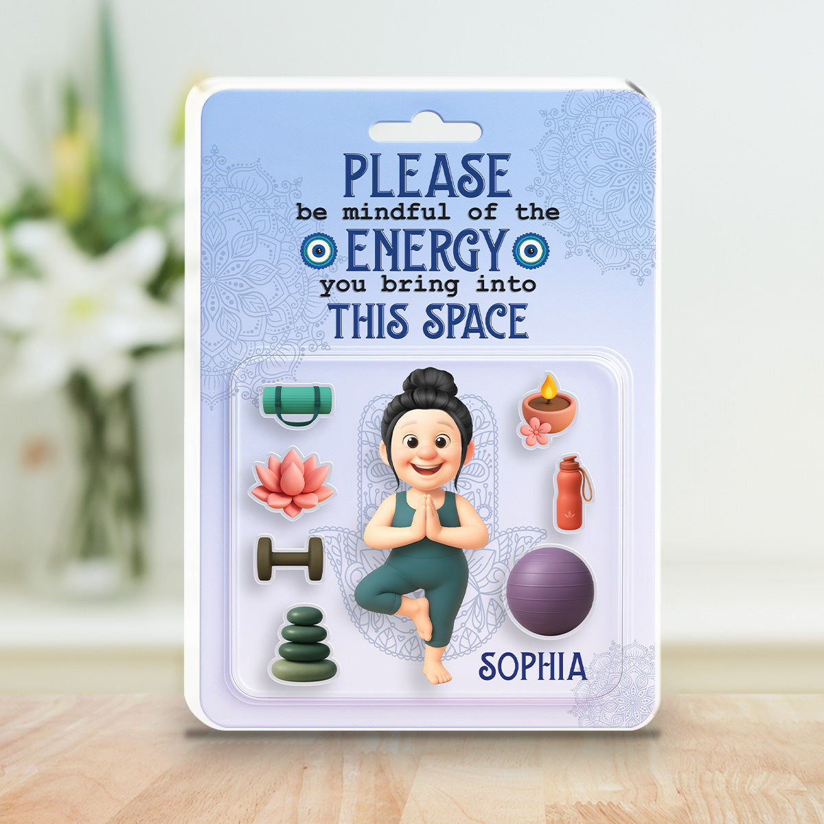 Please Be Mindful Of The Energy - Personalized Custom Acrylic Plaque