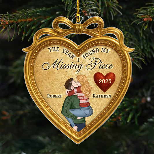 I Found My Missing Piece - Personalized Custom Acrylic Ornament