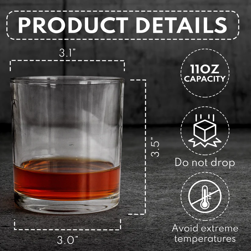 Forever And Always - Personalized Custom Whiskey Glass