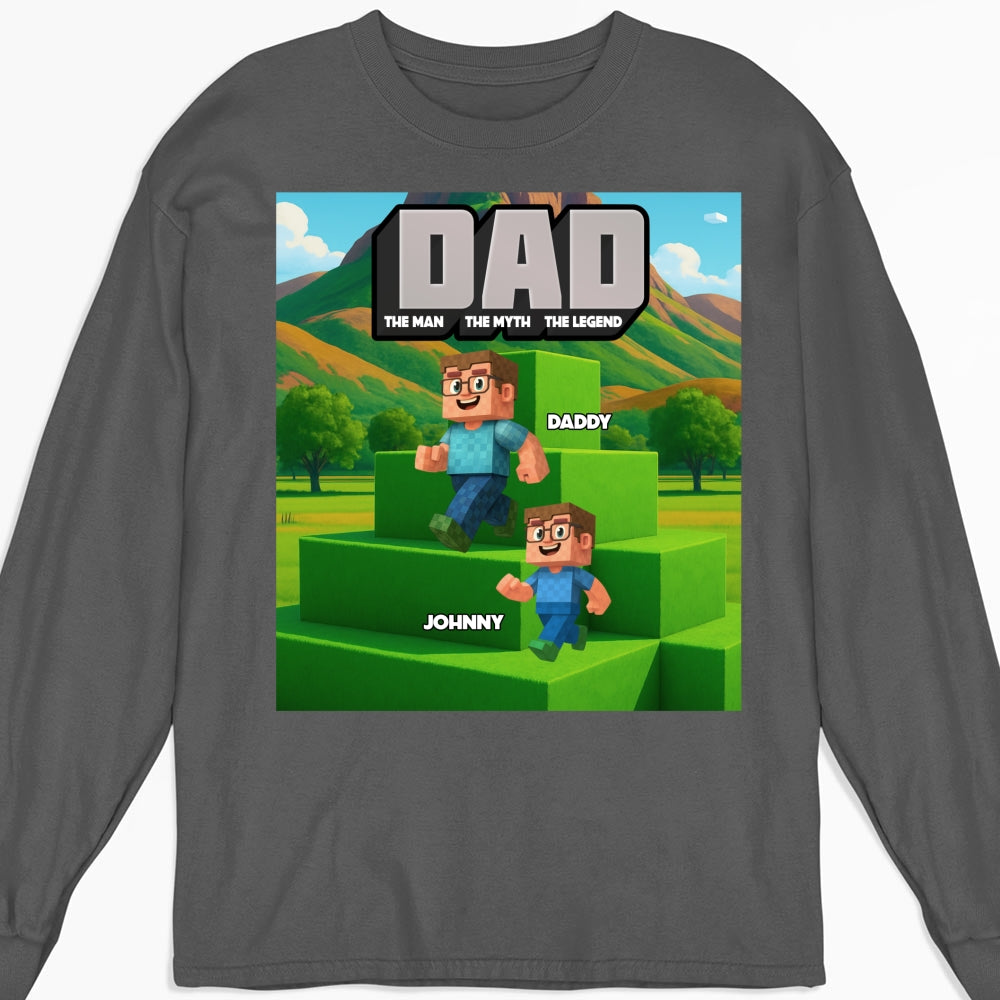 Blocky Dad - Personalized Custom Shirt