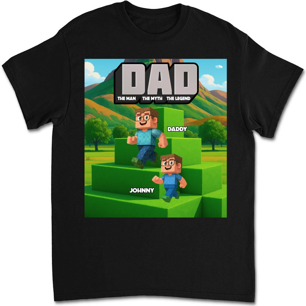 Blocky Dad - Personalized Custom Shirt