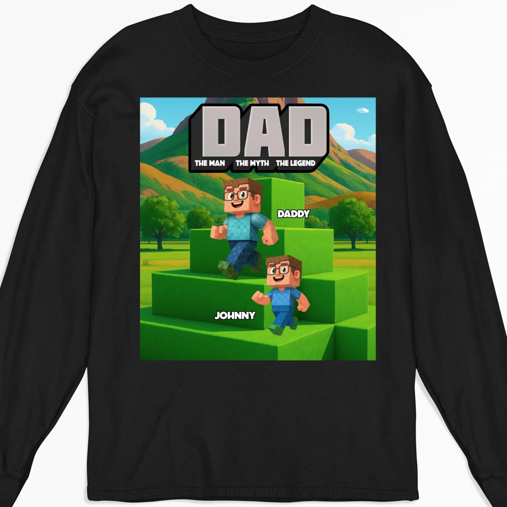 Blocky Dad - Personalized Custom Shirt