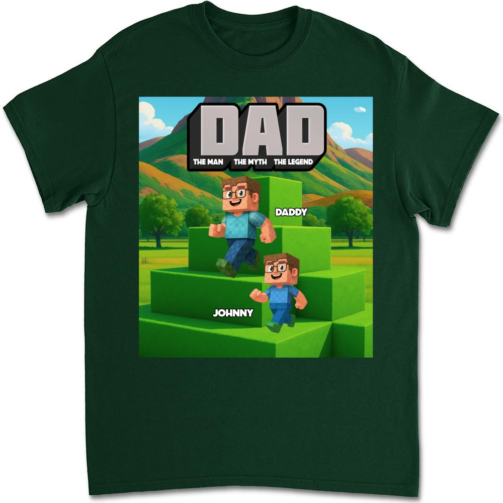 Blocky Dad - Personalized Custom Shirt
