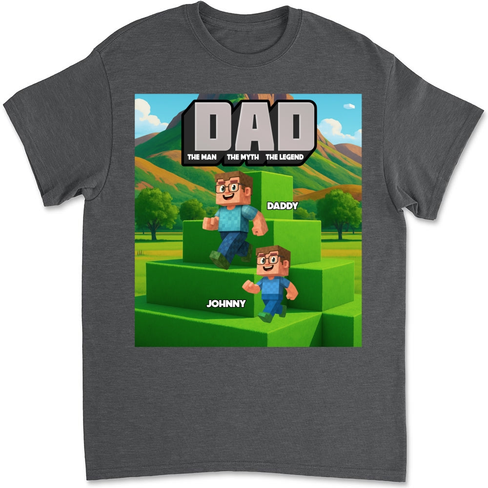 Blocky Dad - Personalized Custom Shirt