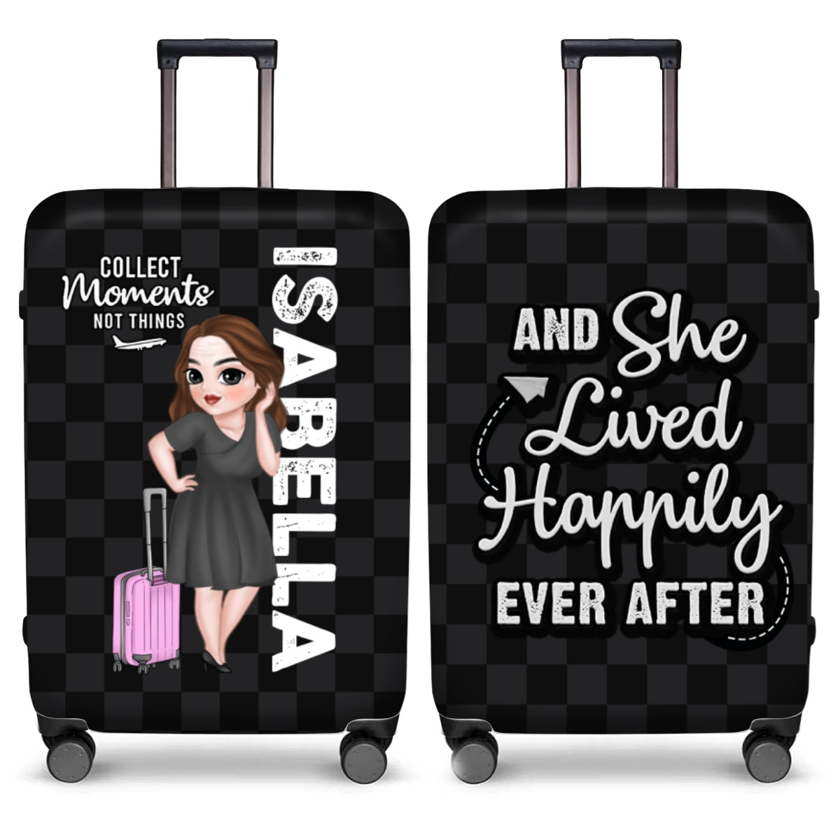Travel Is My Therapy - Personalized Custom Luggage Cover