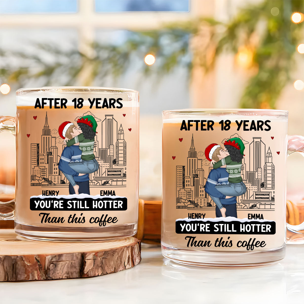 You Are Hotter Than Coffee - Personalized Custom Glass Mug