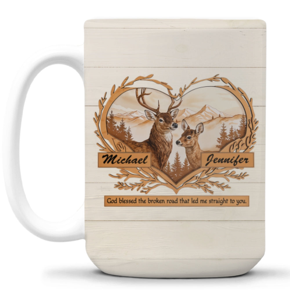 Deer Love - Personalized Custom Coffee Mug
