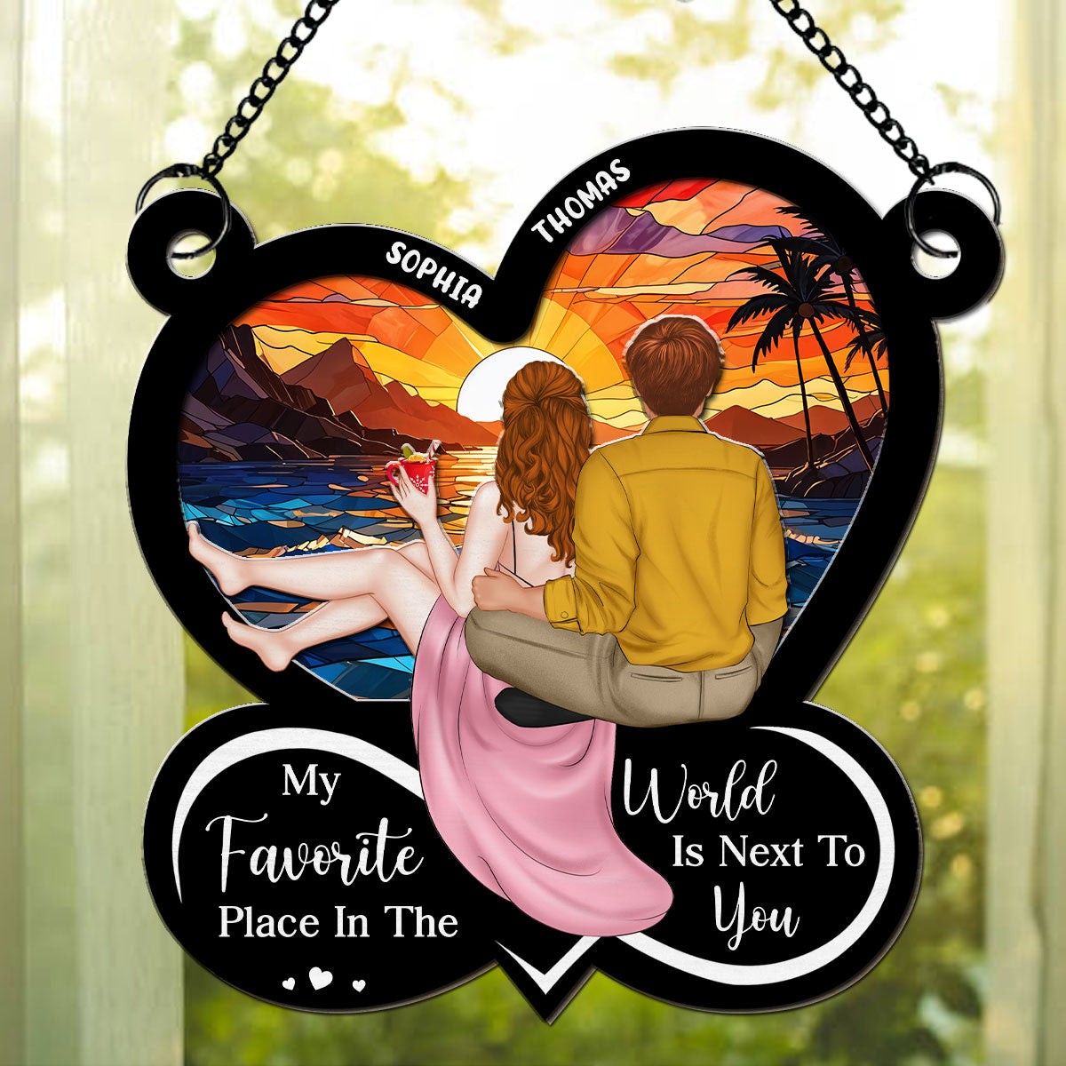 My Favorite Place - Personalized Custom Suncatcher