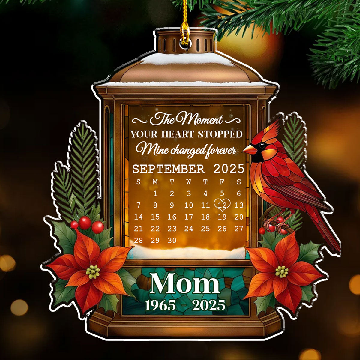 Peace Love Remembrance - Personalized Custom Acrylic Ornament