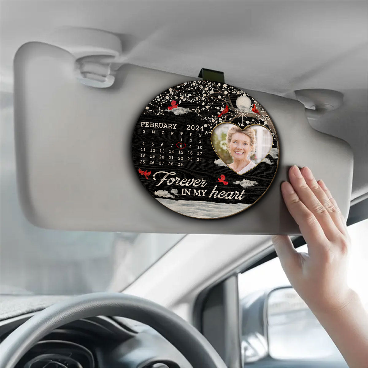 A Piece Of My Heart - Personalized Custom Car Visor Clip