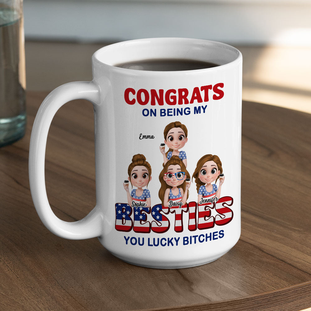American Best Friends - Personalized Custom Coffee Mug