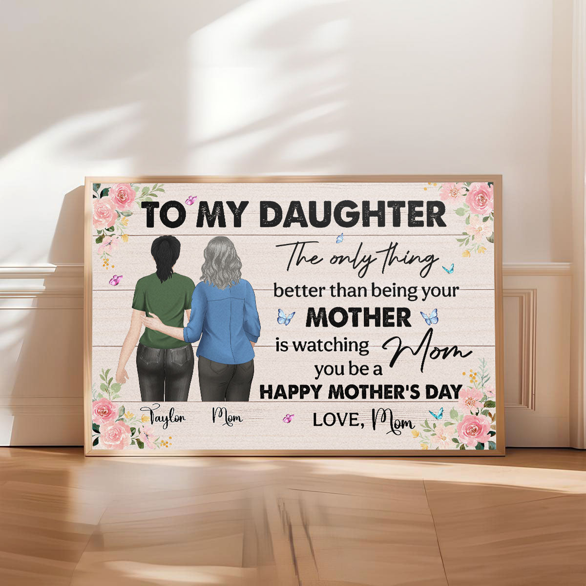 To My Daughter - Personalized Custom Poster