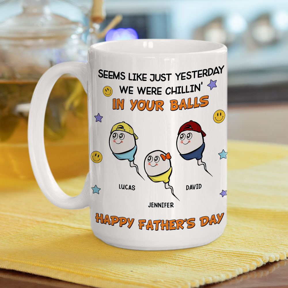 We Were Chilling - Personalized Custom Coffee Mug