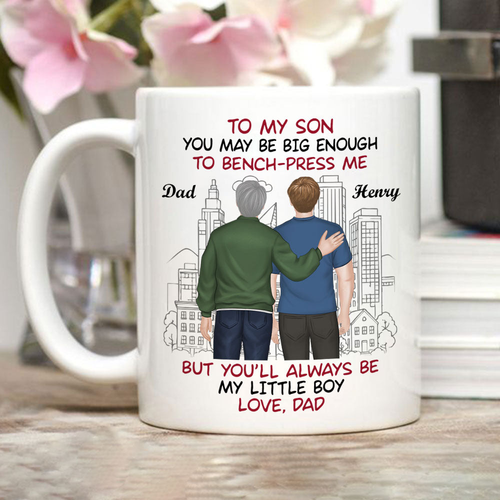 You Lift Me But I Raised You - Personalized Custom Coffee Mug