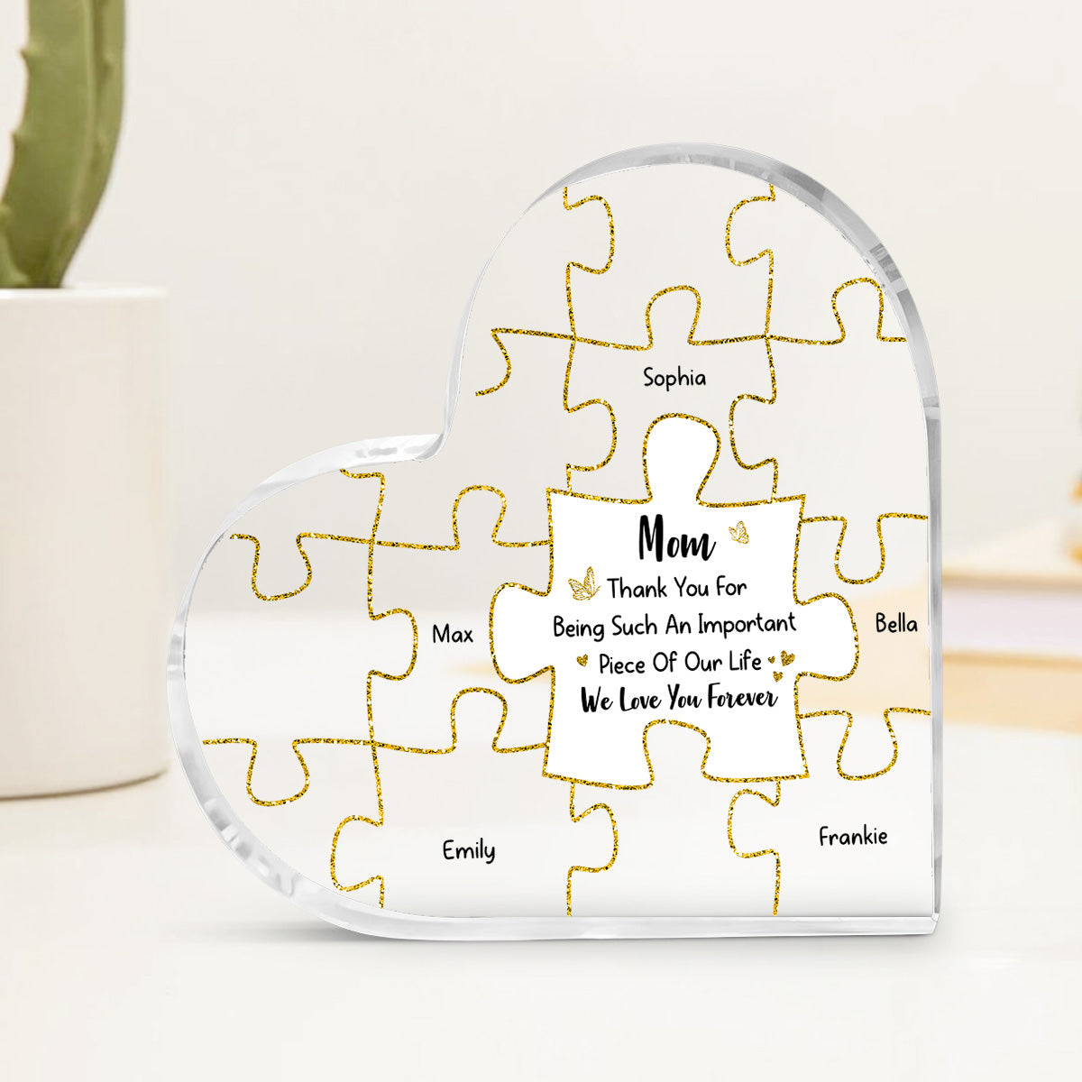 We Love You Forever - Personalized Custom Acrylic Plaque