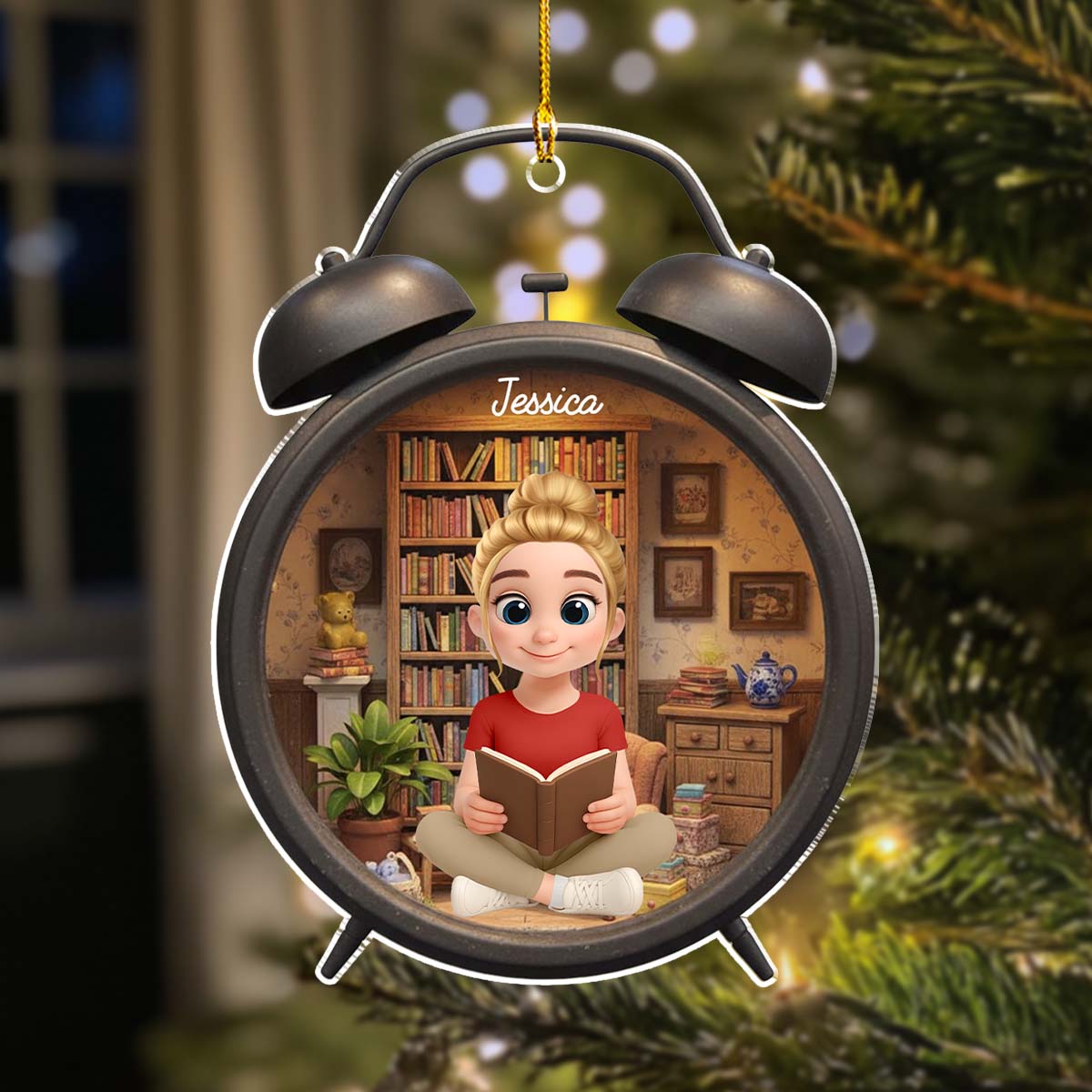 Book Lovers - Personalized Custom Acrylic Ornament