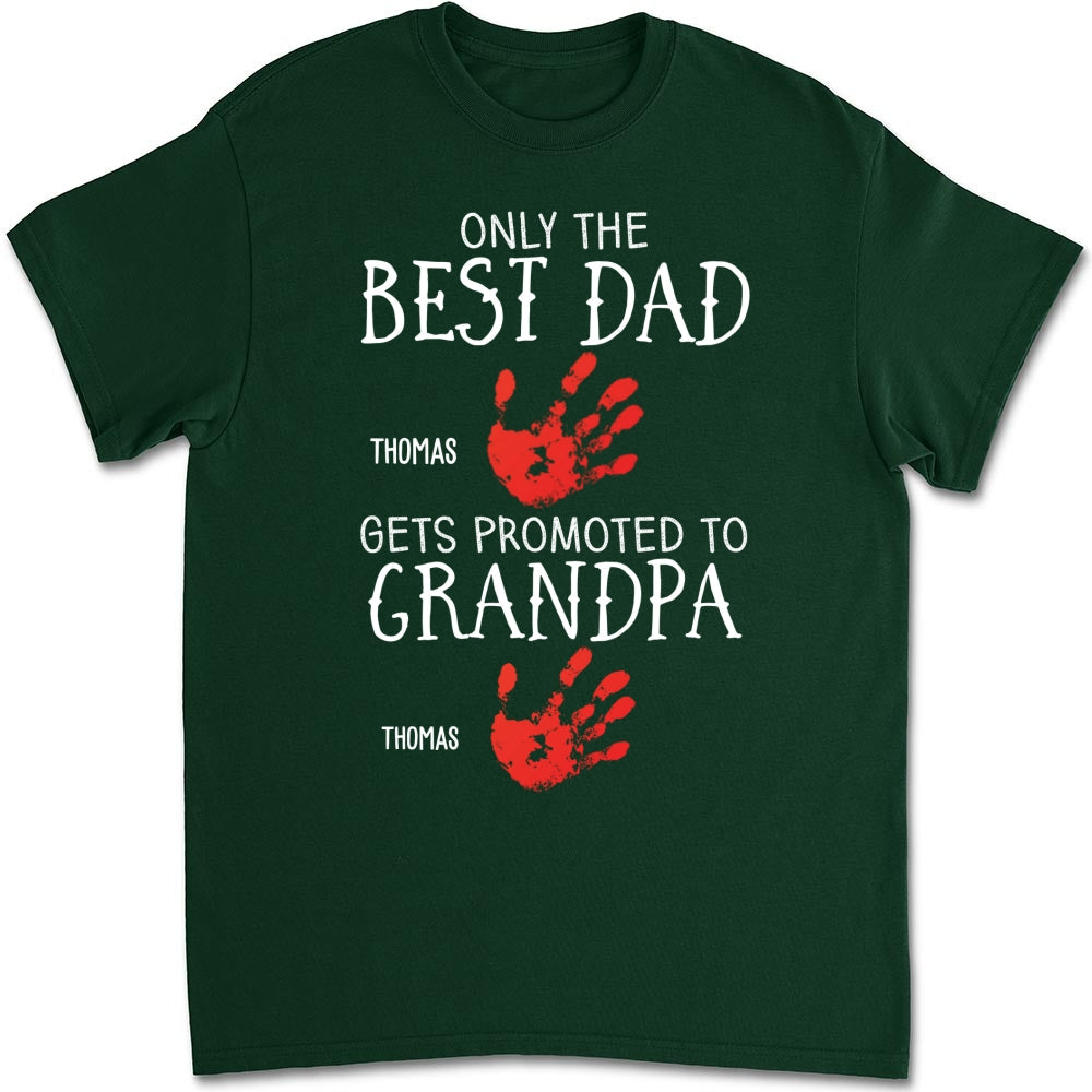 Promoted To Grandpa - Personalized Custom Shirt