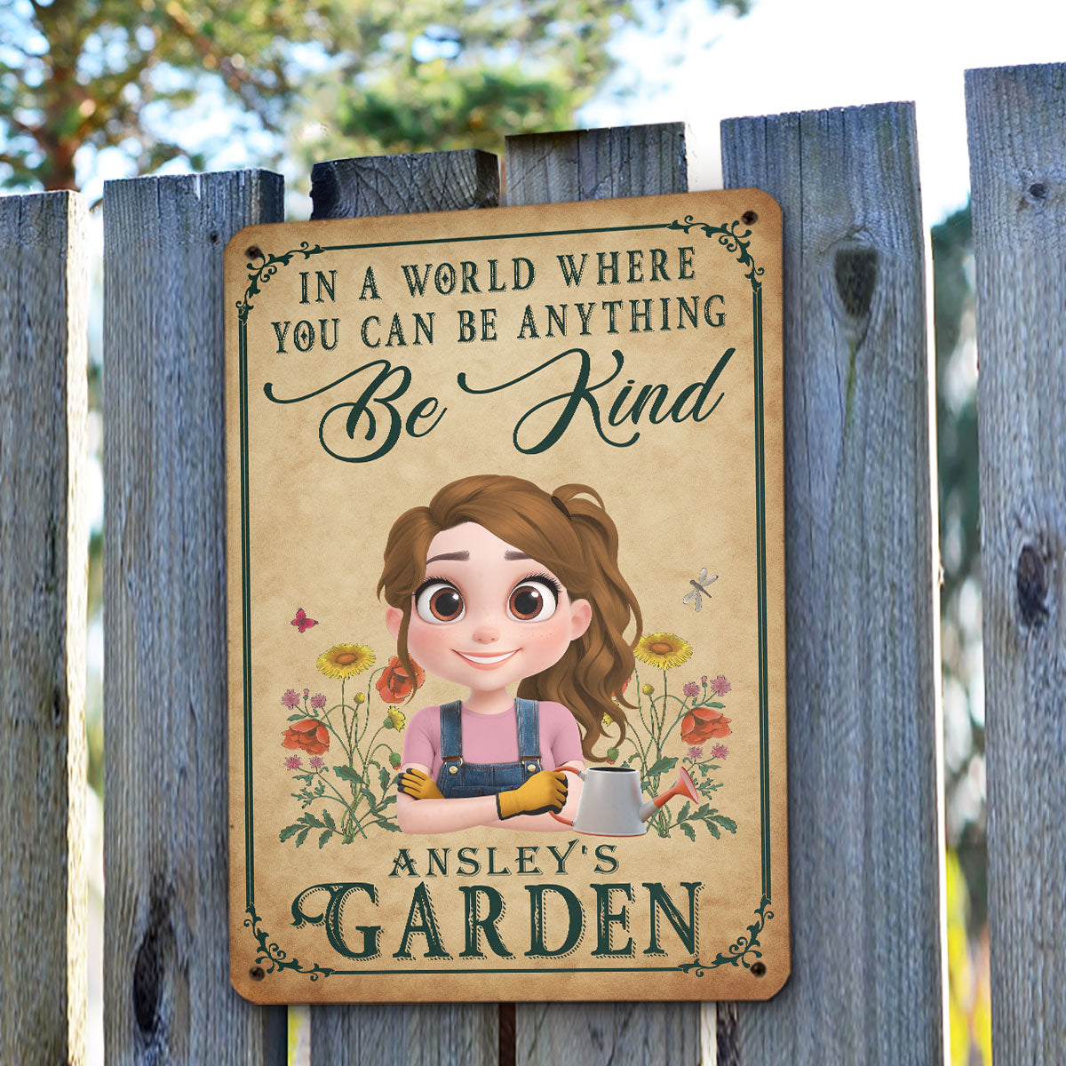 In My World - Personalized Custom Metal Sign