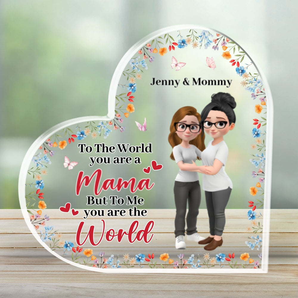 You Are The World - Personalized Custom Acrylic Plaque