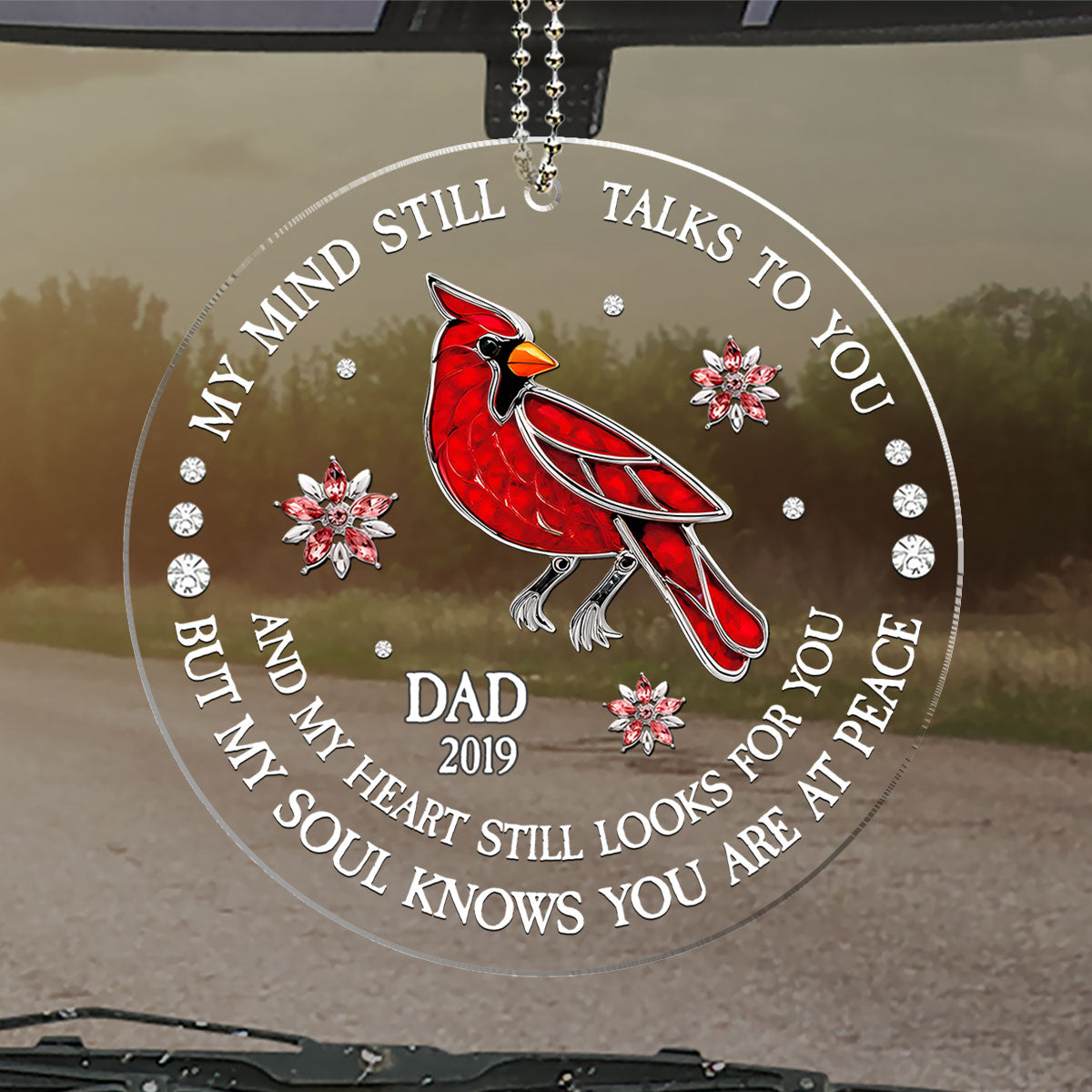 My Soul Knows You Are At Peace - Personalized Custom Car Ornament