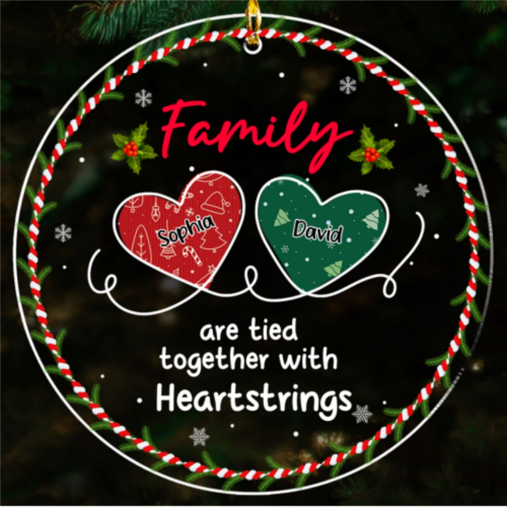 Together With Heartstrings - Personalized Custom Acrylic Ornament
