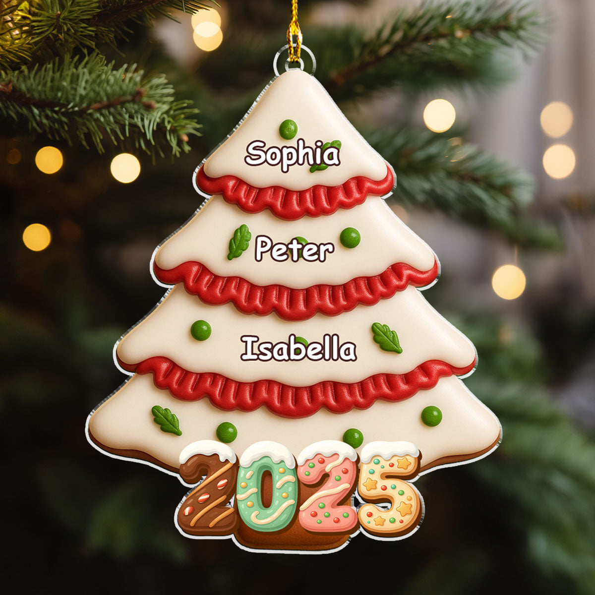 Christmas Cake Is Comming - Personalized Custom Acrylic Ornament
