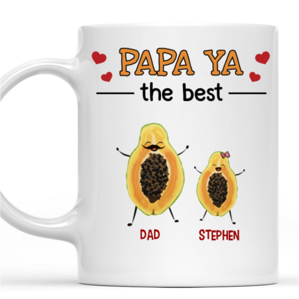 Papaya The Best - Personalized Custom Coffee Mug